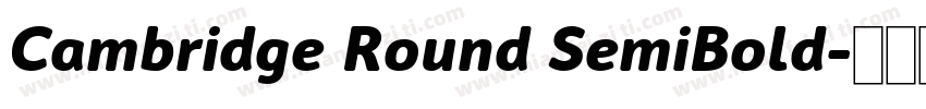 Cambridge Round SemiBold字体转换